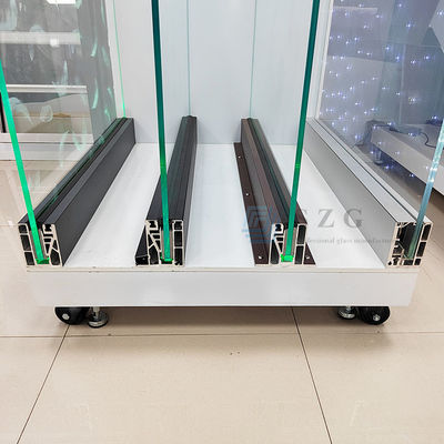 Czarne aluminiowe balustrady szklane U Channel Stabilne aluminiowe balustrady szklane