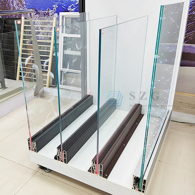 Czarne aluminiowe balustrady szklane U Channel Stabilne aluminiowe balustrady szklane