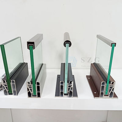 Przejrzysty balustradę bezpieczeństwa z szkła aluminiowego w kanale U