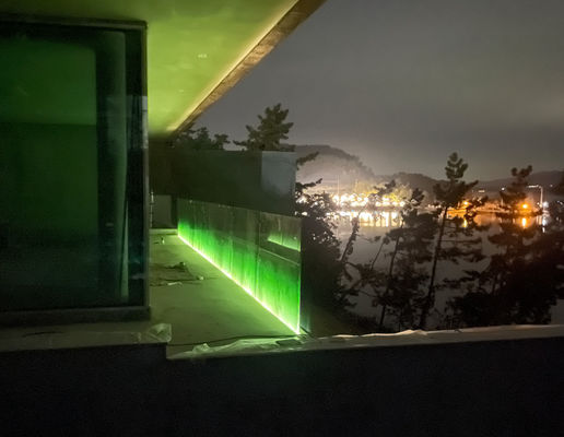 12 mm schody bez ramy balkon szklany Relin U Channel Z światłem LED