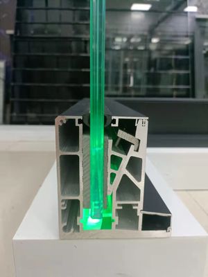 12 mm schody bez ramy balkon szklany Relin U Channel Z światłem LED