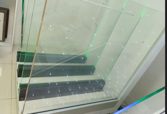 Aluminiowa balustrada szklana U-kanału odporna na warunki pogodowe