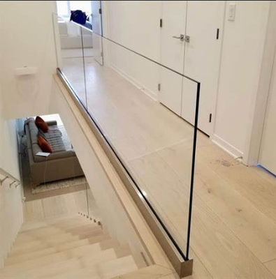 Zamówiony balustrada bezramkowa 8mm, 10mm, 12mm Aluminium U Channel System