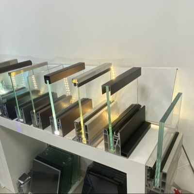 Ogrodzenie szklane Morden 8+8mm Szkło laminowane, hartowane, aluminium, Ogrodzenie szklane