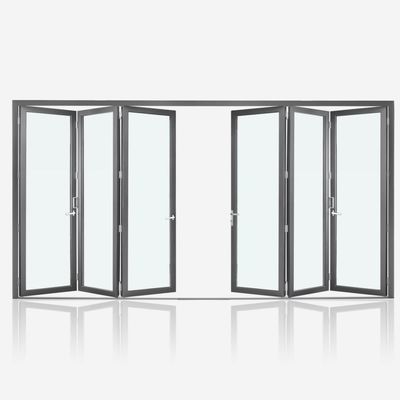 Okna składane z aluminiowego szkła i złotych dębów dla centrów kongresów