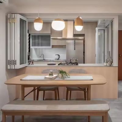 1.5mm Aluminiowe okna składane Długotrwałe z poziomym układem składanym i anodowanym wykończeniem ramy