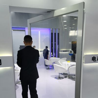 Ramka z aluminium, luksusowy projekt, laminowane szkło hartowane, drzwi wejściowe z zakrętem, w dostosowanych rozmiarach, do pojedynczego i podwójnego rodzaju szkła