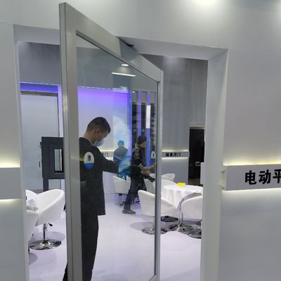 Ramka z aluminium, luksusowy projekt, laminowane szkło hartowane, drzwi wejściowe z zakrętem, w dostosowanych rozmiarach, do pojedynczego i podwójnego rodzaju szkła