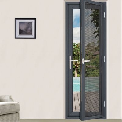 Aluminiowe podwójne szklane drzwi huśtawkowe Sklep z przodu Aluminiowe podwójne drzwi zawiasowe