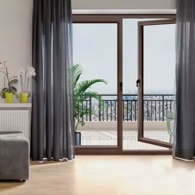 Izolacja Aluminiowe drzwi swingowe Powłoka powłoka do drzwi biurowych ze szkła wewnętrznego