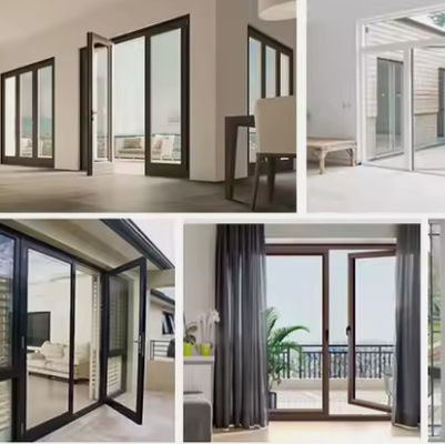 Zamknięcia typu Mortise Lock Aluminium Swing Door dla obiektów komercyjnych i mieszkalnych