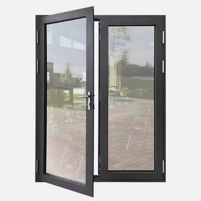 Wytrzymały projekt Windproof Metal swing door for Hotel Corridors Powder Coated Surface Finishing and Insect Screen Included