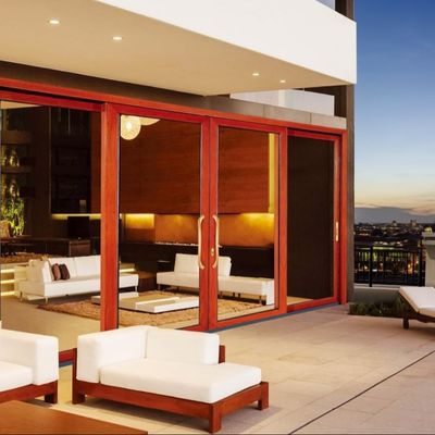 Wydajność Trwałe Wielkie drzwi przesuwne ze szkła dla długiej żywotności