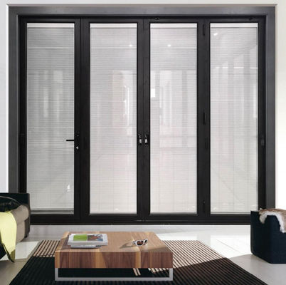 Huraganoodporne zewnętrzne drzwi składane aluminiowe patio drzwi składane Puertas Plegables akordeon składane drzwi szklane