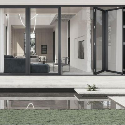 Zastosowane rozmiary Aluminiowe dwustronne drzwi zewnętrzne Trwała izolacja termiczna wielopanełowa