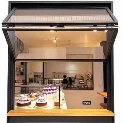 Aluminiowe okna składane z izolacją akustyczną podwójne szyby i stałe szkło hartowane