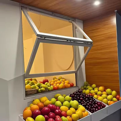 Aluminiowe okna składane z izolacją akustyczną podwójne szyby i stałe szkło hartowane