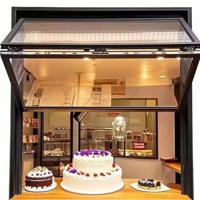 Aluminiowe okna składane z izolacją akustyczną podwójne szyby i stałe szkło hartowane