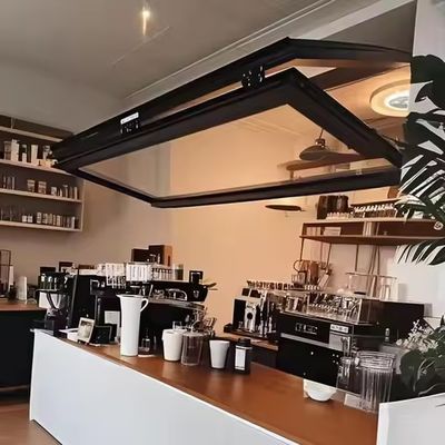 Aluminiowe okna składane z izolacją akustyczną podwójne szyby i stałe szkło hartowane