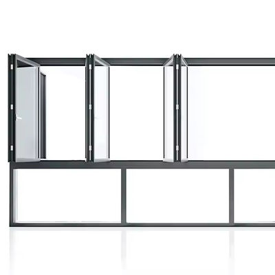 Pionowe aluminiowe okna dwukładnikowe wysokiej efektywności energetycznej z dostosowanym szkłem i ramą
