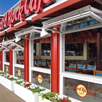 Pionowe aluminiowe okna dwukładnikowe wysokiej efektywności energetycznej z dostosowanym szkłem i ramą