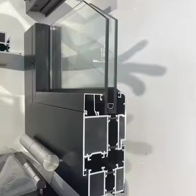 Okienko składane z aluminium w nowoczesnym stylu z izolowanym szkłem hartowanym i dostosowaną grubością szkła