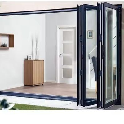 Aluminiowe dźwiękoodporne i wodoodporne izolowane drzwi składane ze szkła