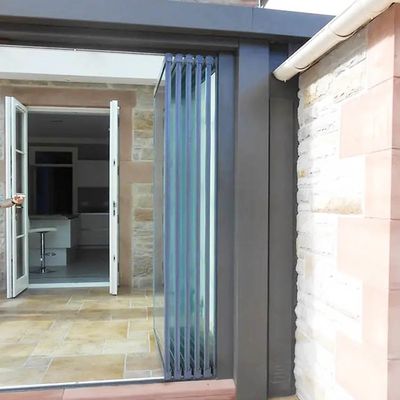 Bezramkowe Bi składane drzwi z podwójną szybą