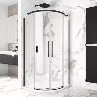 Boczna przesuwna szklana przegroda do łazienki, aluminiowa, szklana, ze stali nierdzewnej, do kabiny prysznicowej typu walk-in