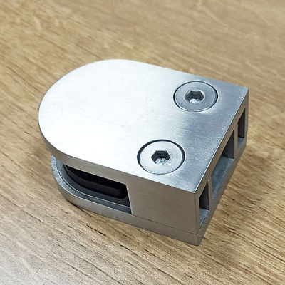 Bezramkowy panel ze szkła hartowanego Rękawica schodowa regulowalna konstrukcja uchwyt łukowy Klampa 304 316